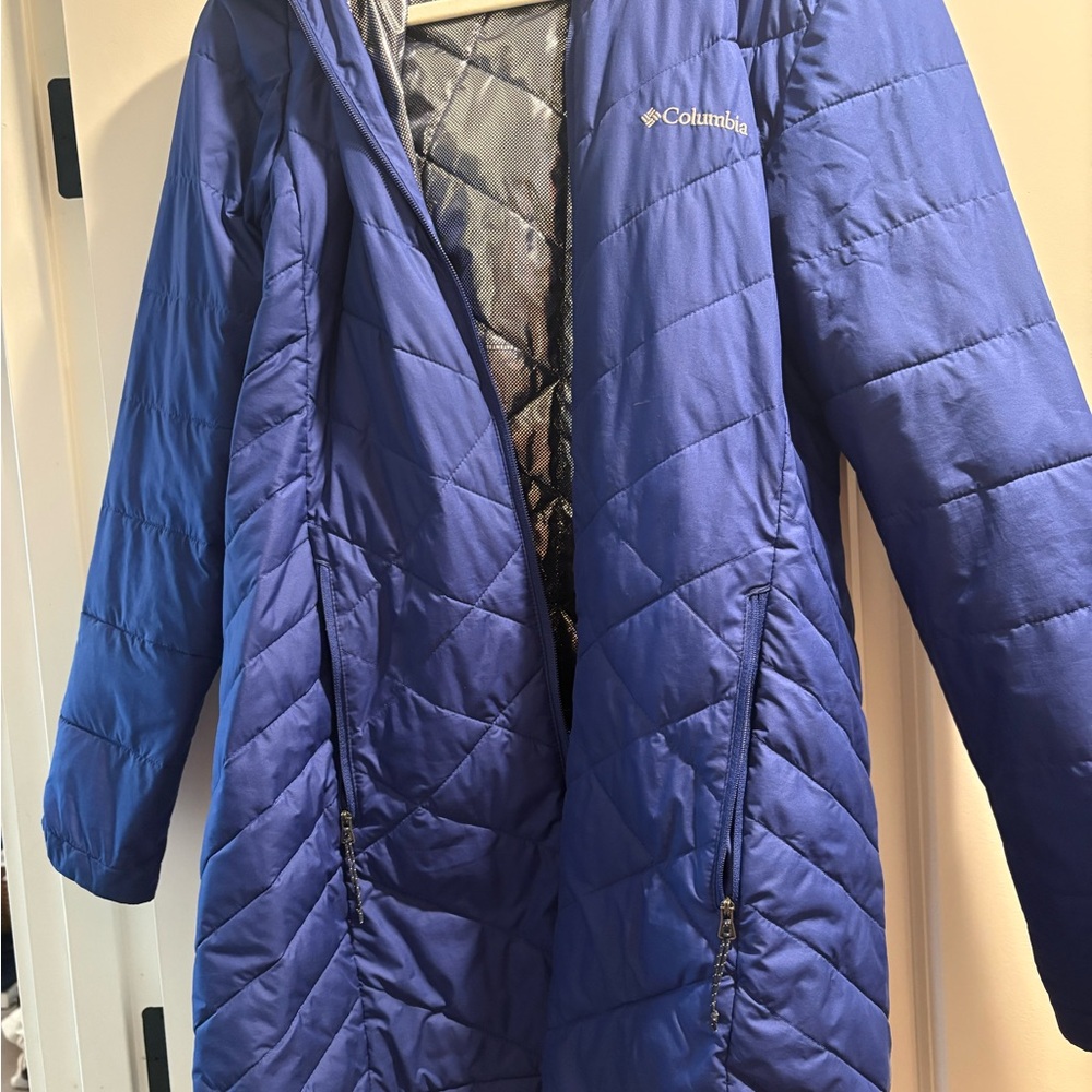 Columbia Omni-Heat Women’s Heavenly Hooded Jacket bright blue medium